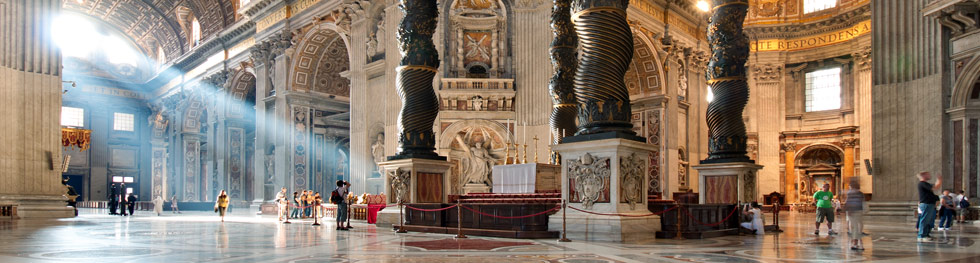 Bazilica Sf. Petru din Vatican san paolo capela sixtina banner